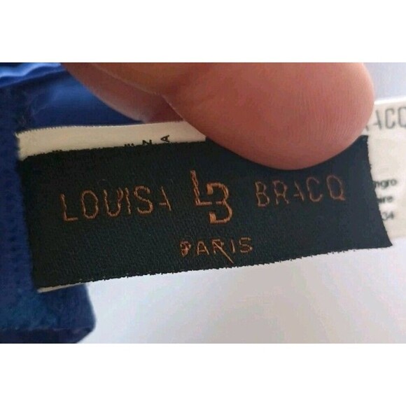 Louisa Bracq Bra Size 30E Royal Blue Strappy Cobalt Collection Luxury Designer - Picture 8 of 11